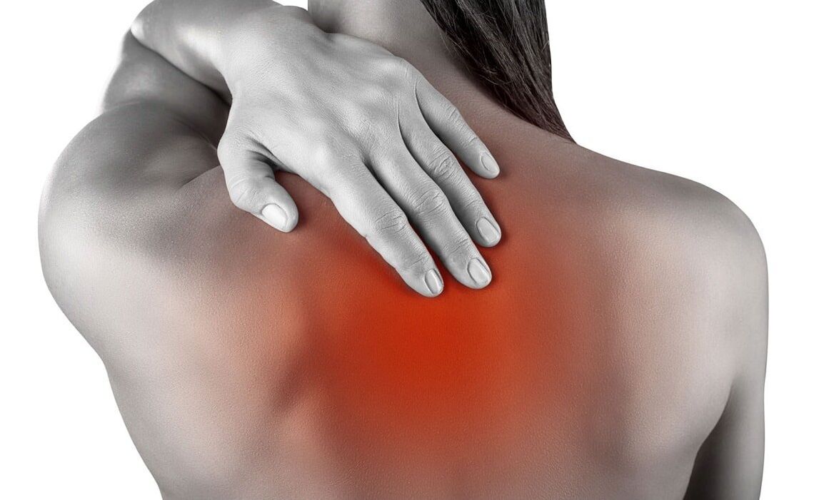 The localization of back pain is characteristic for osteochondrosis of the thoracic spine